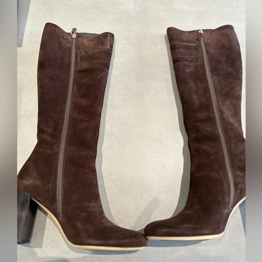 Gucci Hasler Brown Suede Horsebit Riding Boots Like new with original Gucci box - Picture 4 of 7